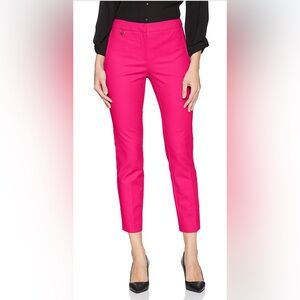 Fuchsia Adrianna Papell Straight Leg Crop Pants Size 4 or small NWOT